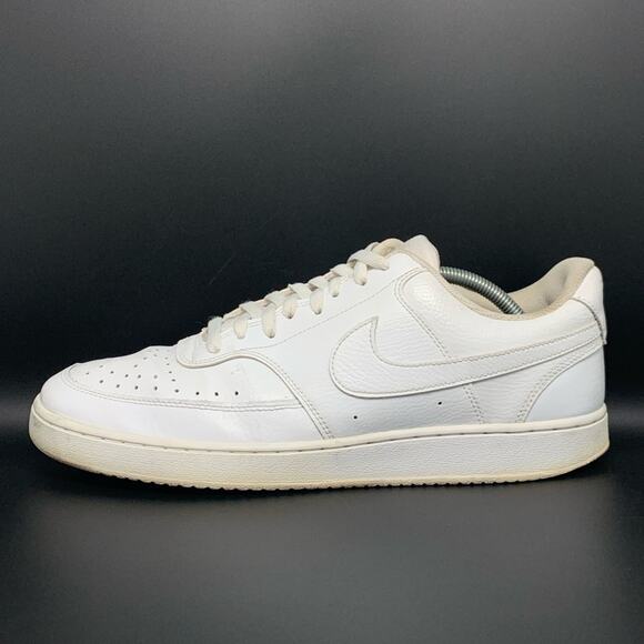 Nike Court Vision Low Triple White Shoes CD5463-100 Men's Sz 11.5 - Picture 7 of 10